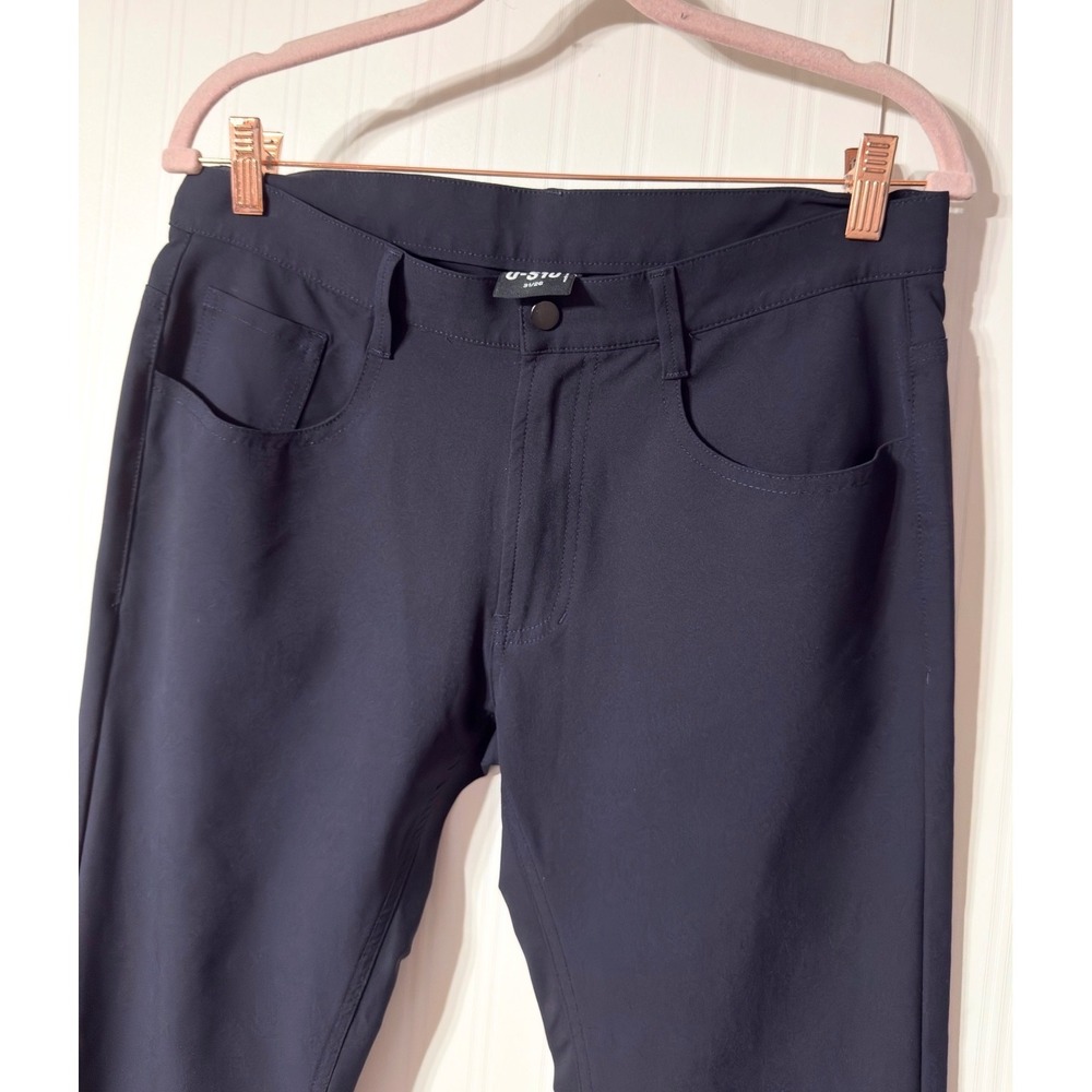 U-510 Pant Slim Fit Navy Blue Technical Stretch Travel Pants Mens 31/30